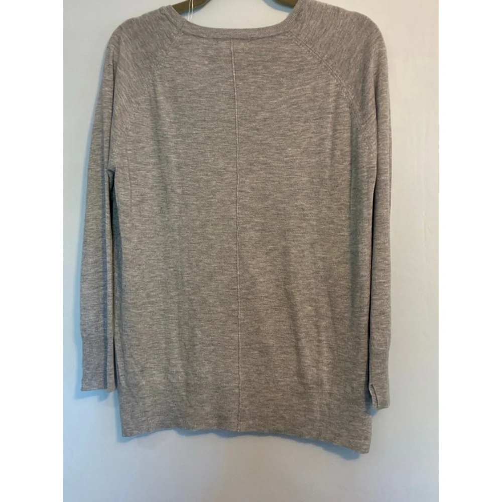 0166 Size Medium Zara Knit Light Grey Lightweight Sweater. VGUC - Picture 4 of 12